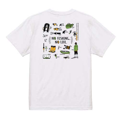 【Tシャツ】【釣りざんまい】釣りに行く準備_カラフル 5.6oz Cotton:100%