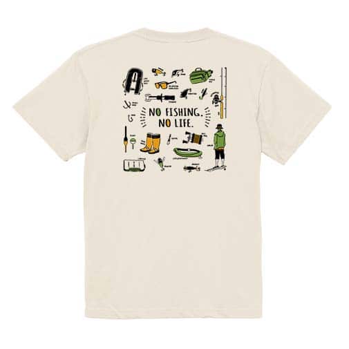 【Tシャツ】【釣りざんまい】釣りに行く準備_カラフル 5.6oz Cotton:100%