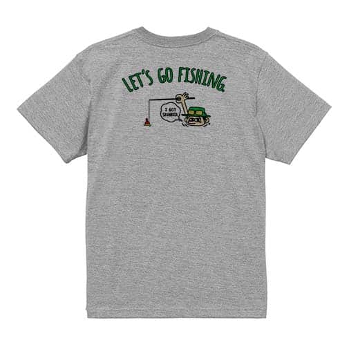【Tシャツ】【釣りざんまい】ユニークなアングラー 5.6oz Cotton:100%