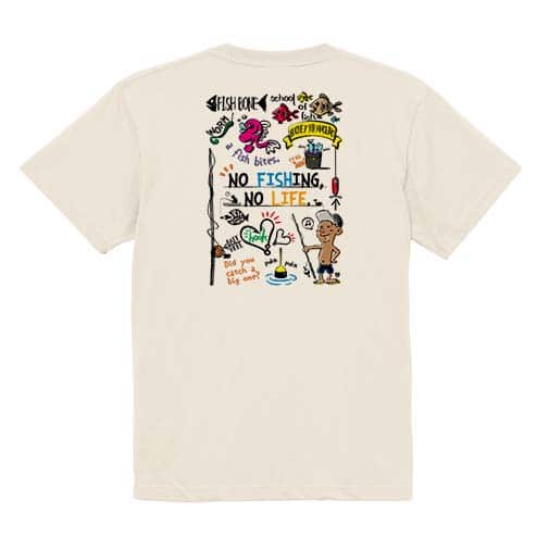 【Tシャツ】【釣りざんまい】釣りが好きなんです_カラフル 5.6oz Cotton:100%