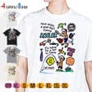 【Tシャツ】【釣りざんまい】釣りに行きませんか?_カラフル 5.6oz Cotton:100%