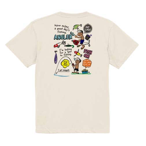 【Tシャツ】【釣りざんまい】釣りに行きませんか?_カラフル 5.6oz Cotton:100%