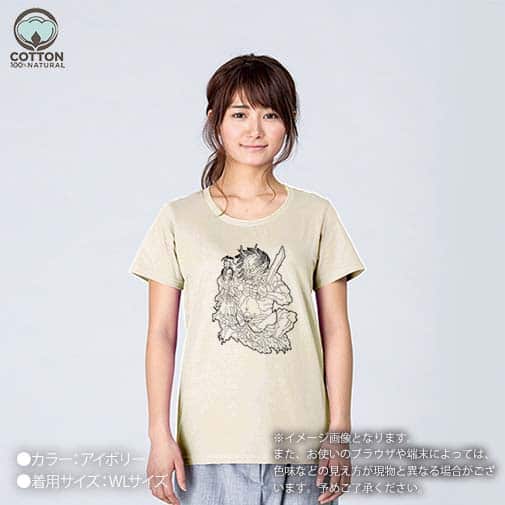 【彫姫】【Tシャツ】鬼 5.6oz Cotton:100%
