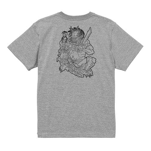 【彫姫】【Tシャツ】鬼 5.6oz Cotton:100%