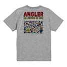 【Tシャツ】【釣りざんまい】釣りをするんです_カラフル　横書き 5.6oz Cotton:100%