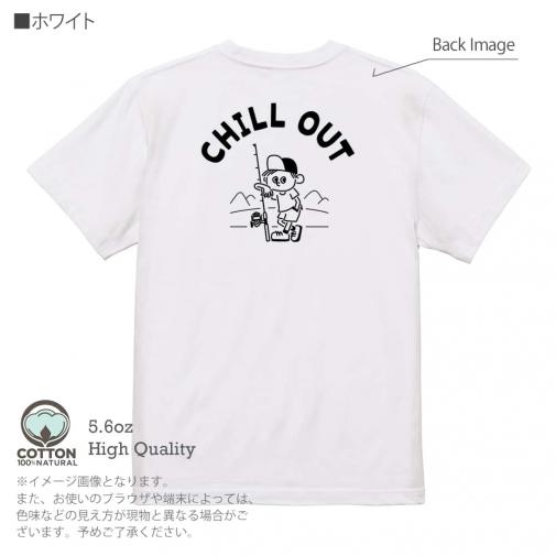【Tシャツ】【釣りざんまい】のんびり釣りしよう 5.6oz Cotton:100%