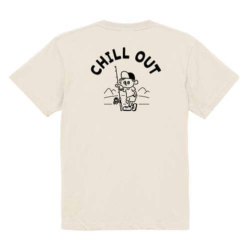【Tシャツ】【釣りざんまい】のんびり釣りしよう 5.6oz Cotton:100%