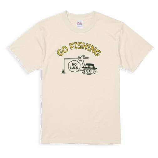 【Tシャツ】【釣りざんまい】釣れないアングラー_レトロ 5.6oz Cotton:100%