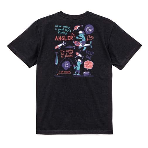 【Tシャツ】【釣りざんまい】釣りに行きませんか?_レトロ 5.6oz Cotton:100%