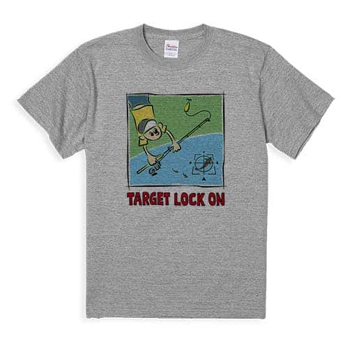 【Tシャツ】【釣りざんまい】ルアー釣りのターゲット 5.6oz Cotton:100%
