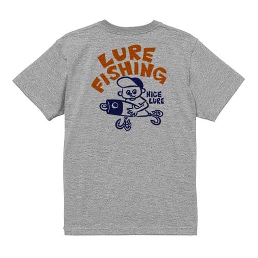【Tシャツ】【釣りざんまい】ルアーが好きなんです 5.6oz Cotton:100%