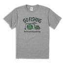 【Tシャツ】【釣りざんまい】ユニークな釣りするアングラー_グリーン 5.6oz Cotton:100%