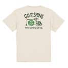 【Tシャツ】【釣りざんまい】ユニークな釣りするアングラー_グリーン 5.6oz Cotton:100%