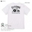 【Tシャツ】【釣りざんまい】ユニークな釣りするアングラー_ブラック 5.6oz Cotton:100%