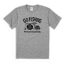 【Tシャツ】【釣りざんまい】ユニークな釣りするアングラー_ブラック 5.6oz Cotton:100%