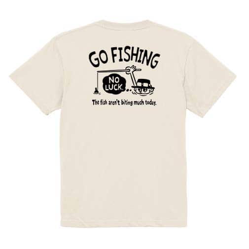 【Tシャツ】【釣りざんまい】ユニークな釣りするアングラー_ブラック 5.6oz Cotton:100%