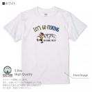 【Tシャツ】【釣りざんまい】レッツゴーフィッシング ルアーと少年_カラフル 5.6oz Cotton:100%