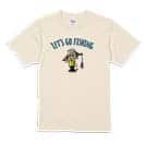 【Tシャツ】【釣りざんまい】レッツゴーフィッシング 釣り好き少年_カラフル 5.6oz Cotton:100%