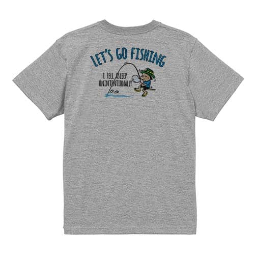 【Tシャツ】【釣りざんまい】レッツゴーフィッシング ウトウトアングラー_カラフル 5.6oz Cotton:100%
