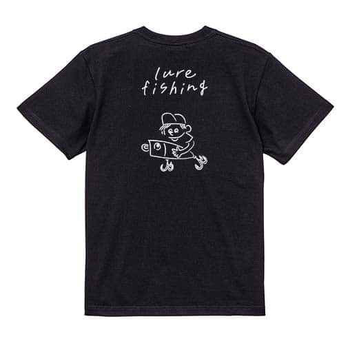 【Tシャツ】【釣りざんまい】ルアーを持つアングラー  5.6oz Cotton:100%