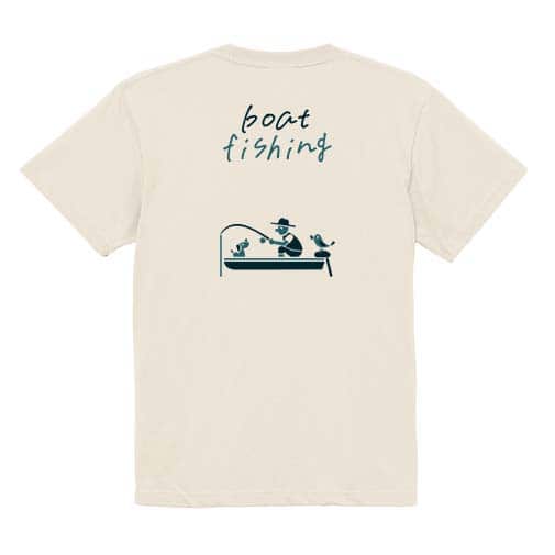 【Tシャツ】【釣りざんまい】ボート釣りを楽しむ  5.6oz Cotton:100%