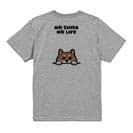 【Tシャツ】何か気になる柴犬_赤柴(wakat) 5.6oz Cotton:100%