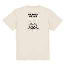 【Tシャツ】何か気になる柴犬_白柴(wakat) 5.6oz Cotton:100%