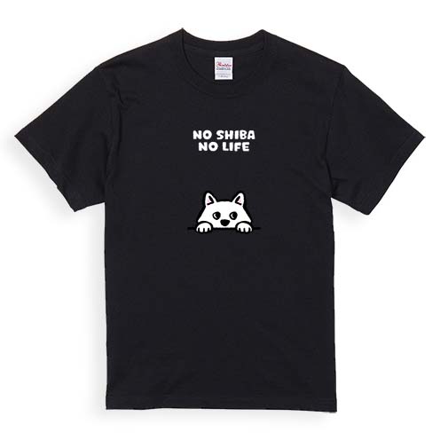 【Tシャツ】何か気になる柴犬_白柴(wakat) 5.6oz Cotton:100%