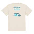 【Tシャツ】【釣りざんまい】ユニークな釣り_ブルー  5.6oz Cotton:100%