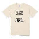 【Tシャツ】【釣りざんまい】ユニークな釣り_ブラック  5.6oz Cotton:100%