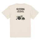 【Tシャツ】【釣りざんまい】ユニークな釣り_ブラック  5.6oz Cotton:100%