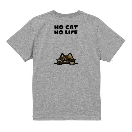 【Tシャツ】何か気になるサビ猫(wakat) 5.6oz Cotton:100%