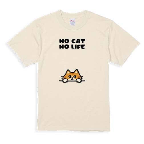 【Tシャツ】何か気になる茶トラ猫(wakat) 5.6oz Cotton:100%