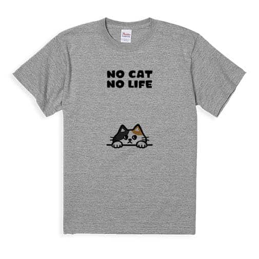 【Tシャツ】何か気になる三毛猫(wakat) 5.6oz Cotton:100%