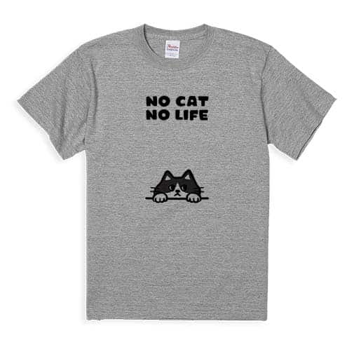 【Tシャツ】何か気になるハチワレ猫(wakat) 5.6oz Cotton:100%