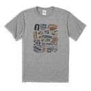 【Tシャツ】【釣りざんまい】タックルリスト  5.6oz Cotton:100%