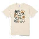 【Tシャツ】【釣りざんまい】タックルリスト  5.6oz Cotton:100%