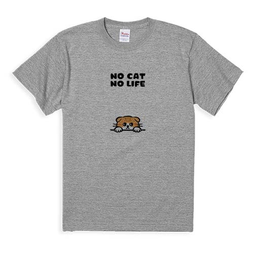 【Tシャツ】何か気になるスコティッシュフォールド(wakat) 5.6oz Cotton:100%