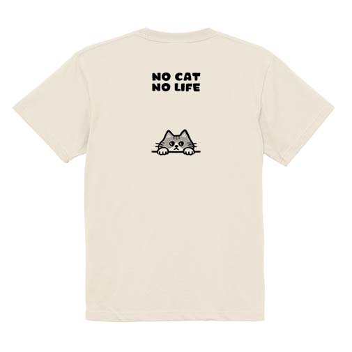 【Tシャツ】何か気になるサバ白猫(wakat) 5.6oz Cotton:100%