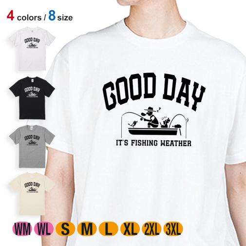 【Tシャツ】【釣りざんまい】ウトウトボートフィッシング  5.6oz Cotton:100%