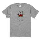 【Tシャツ】シロクマさんスイカウマー(wakat) 5.6oz Cotton:100%