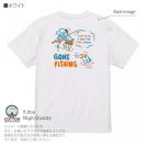 【Tシャツ】【釣りざんまい】釣り人と魚の遭遇_NB  5.6oz Cotton:100%
