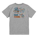 【Tシャツ】【釣りざんまい】釣り人と魚の遭遇_NB  5.6oz Cotton:100%