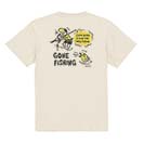 【Tシャツ】【釣りざんまい】釣り人と魚の遭遇_DG  5.6oz Cotton:100%