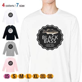 【長袖Tシャツ】ブラックバスの歴史 5.6oz Cotton:100%