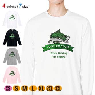 【長袖Tシャツ】アングラーズクラブ 5.6oz Cotton:100%