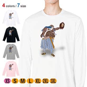【長袖Tシャツ】浮世絵　武者絵 5.6oz Cotton:100%