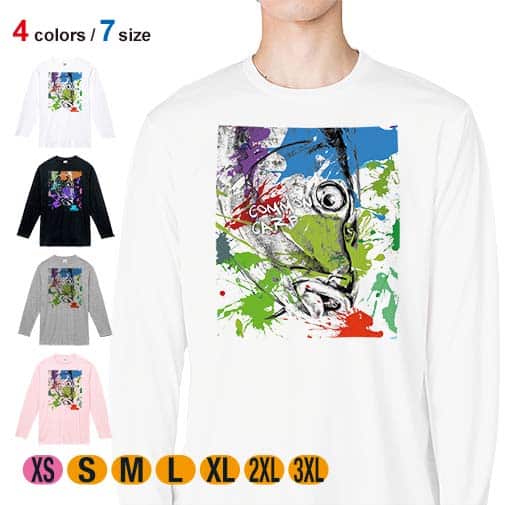 【長袖Tシャツ】コイ ペンキペイント 5.6oz Cotton:100%