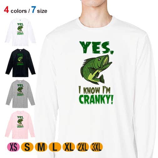 【長袖Tシャツ】クランキー・バス 落書き風 5.6oz Cotton:100%