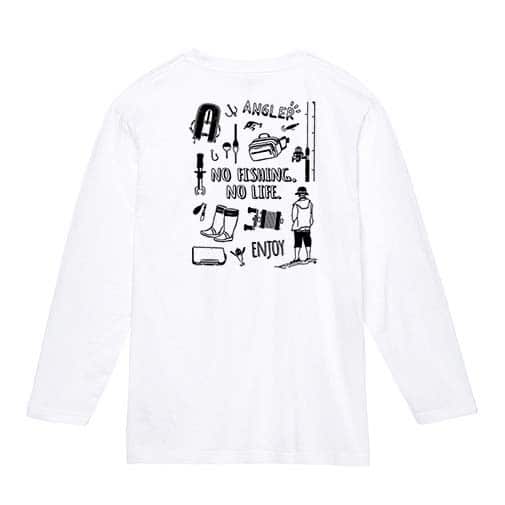 【長袖Tシャツ】【釣りざんまい】釣りに行く準備 5.6oz Cotton:100%